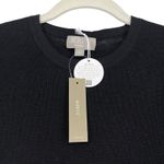 J.Crew  Ribbed featherweight cashmere T-shirt Black Small NWT Old Money Photo 3