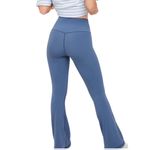 Aerie  High Waisted Crossover Flare Legging in Blue, size Medium Photo 3