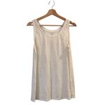 Eileen Fisher  organic linen ivory sleeveless Top size M Photo 1