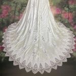 VINTAGE 80s Wedding Dress White Size undefined Photo 2