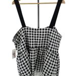 Fashion to figure Black White Gingham Peplum Tank Top size 2 2X NWT Photo 6