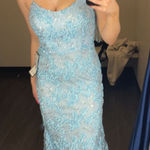 Macy's Macy’s light blue prom dress Photo 0