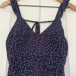 White Fox Boutique White Fox Polka Dot Mini Dress sleeveless ruffle tie bow back v-neck lightweight Photo 4