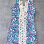 Lilly Pulitzer "My Fans" sleeveless shift mini dress for Target collection sz 4 Photo 9