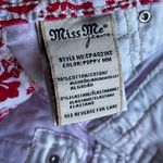 Miss Me  Cargo Poppy Red Jean Shorts Photo 3