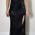 Speechless y2k Vintage  Black Sparkly Formal Gown with Slit Size 5 NWT Photo 0