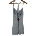 AVIDLOVE NWOT Gray Lace Trim V Neck Nightgown Camisole Mini Dress Size XL Photo 3
