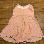 ZARA  Womens‎ Pink Bananas Spaghetti Straps Romper Size Small Photo 3