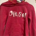 Diesel Vintage  Hot Pink Logo Hoodie size Small Photo 2