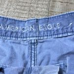 American Eagle  Shorts 6 Blue Corduroy High Rise 90s Boyfriend EUC Photo 2