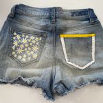 Victoria's Secret PINK  Denim Jean Short Shorts Daisy Pocket Size 0 Photo 1