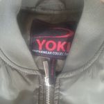 Yoki Yolk Outerwear Collection Olive Green Bomber Jacket Large Photo 1
