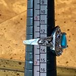 Genuine Sleeping Beauty Turquoise Tanzanite Sterling Silver Ring Size 6 Blue Photo 6