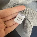 J.Jill Petite M Gray Knit Cotton Tunic Sweater Top boat neck style long sleeved Photo 3