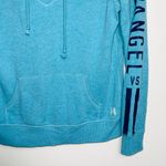 Victoria's Secret Victoria’s Secret Angel Teal Logo Sleeve Hooded Sweatshirt Photo 3