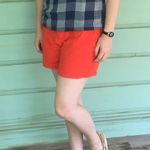 Old Navy linen blend orange shorts Photo 4