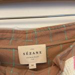 Sézane  Arthus Tan Brown High-Waisted Cotton Blend Tailored Shorts EU 34 US XS Photo 3