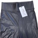 Revolve Plush Faux Leather Fleece Lined Liquid Moto Leggings Black Size Small NWT Photo 3