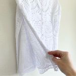 Tuckernuck Navy Blue White XS 100% Cotton Chambray Bundle Teacher Eyelet Ruffle Preppy Tops Photo 4