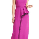 JS Collections Hayley A-Line Gown Women's 12 Pink One Shoulder Maxi NWT Photo 0