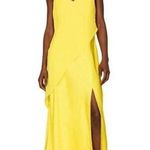 SAUNDERS COLLECTIVE Women's Yellow Lara Slip Satin Cocktail Dress Size 2 Photo 0