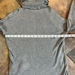 BCBGenerations Women’s Gray Peek Shoulder Turtleneck Sweater Medium Photo 4