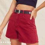 Bongo Vintage Blue Denim High Waisted Mom Shorts Size 5 Photo 2