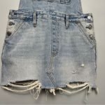 Abercrombie & Fitch  Overall Skirt Light Wash Denim Mini Dress Women’s Size S Photo 2