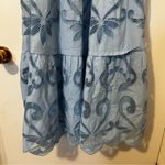 Anthropologie The Somerset Maxi Dress Cutwork Edition Blue Womens Small Photo 5