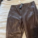 Banana Republic  Chocolate Leather Leggings Photo 1