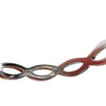 Sterling Silver 925 Twisted Infinity Band Ring Classic Simple Photo 6