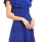 Eliza J Blue Line Cocktail Mini Dress Photo 0