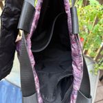 Fabletics  Bucket Backpack Pink Purple Black Trim Arrow Pattern 15x14x5 Photo 3