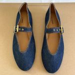 Madewell The Remy Mary Jane Flat in Dark Denim Multi, Size 6.5 Photo 6