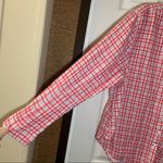 Time & Tru  Pink Plaid Print Button Up Blouse size XXL Photo 5