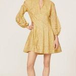 DEREK LAM 10 X RTR Yellow Floral 100% Cotton Hourglass V Photo 0