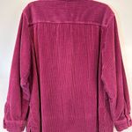 'L.L.Bean Comfort Corduroy Relaxed Shirt Long Sleeve Rich Burgundy Women’s XL Red Photo 4