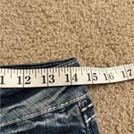 Miss Me  buckle blue beaded embroidered vintage 90s 2000s Y2K bootcut jeans 28x33 Photo 14