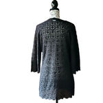 Laundry by Shelli Segal Laundry womens crochet eyelet 3/4 sleeve pullover swim coverup vacation beach XS Photo 3