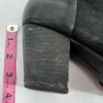 Clarks black heeled zip up leather booties neutral minimal basic size 5.5 Photo 7