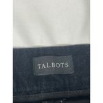 Talbots  Velvet Slim Ankle Pants SIDE ZIP Women's Festive Black Size 10P Photo 2