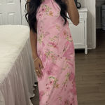Pepper Mayo Pink Floral Maxi Dress Photo 0