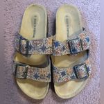 EUC Strap Candles Buckle Euro 40 US women’s 9.5 Tile Print vero cuoio Tan Photo 1