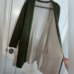 Time & Tru  Cotton Pockets Olive Green Duster Long Sleeve Open Cardigan Sz XXL Photo 2