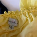 Shoulder Mini Short Sleeve Short Sleeve Dress Yellow Size 6 Photo 3