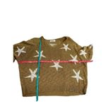 Star Mod on Trend size small sweater star pattern Gold Photo 3