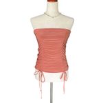 Popular 21  Ruched satin Tube Top Photo 7