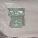 Chico's CHICO’S Light Pink Faux Vegan Soft Leather Long Sleeves Lined Zip Closure Jacket Photo 2