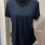 Time and Tru Navy Short Sleeve V Photo 0