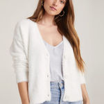 Bella Dahl NEW  Fuzzy Cardigan Winter White S Photo 0